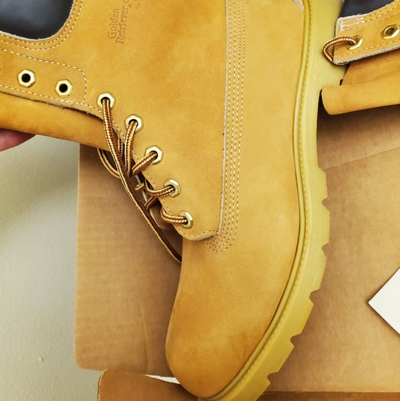 🤩New with tags and box Vintage Golden Retriever waterproof leather boots size 8 - Picture 12 of 16